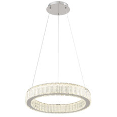 Závěsné svítidlo GLOBO MUCKY chrom/křišťál LED 50W 230V, 521-2995lm 2700-6000K