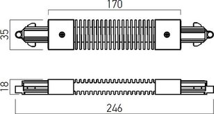 MINITRACK 1c FLEXIBLE CONNECTION ELEMENT
