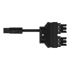 Konfekcionovaný kabel Y, Eca, Zástrčka/zásuvka MIDI, Černá WAGO 774-5001/100-000