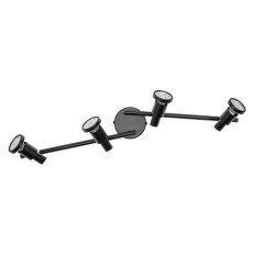 LED SPOT 4X3.4W 927 GU10 BK        LEDV