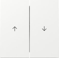 Dvojitá kolébka, symbol šipky F100 čistě bílá GIRA 329470