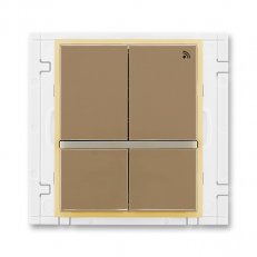 Vysílač RF čtyřtnásobný 868 MHz 3299E-A11908 25 kávová/led. opálová Element ABB