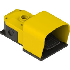 Nožní spínač s krytem PG 13,5, plast, 1NO+1NC, prov.B, žlutá, IP53 PX10100-B