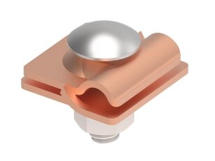 Svorka plech - drát 8/10mm, pro plech 5mm,materiál Cu GROMTOR 103114
