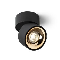 ALBANO přisazená černá/zlatá 230V LED 5W 3000K RENDL R14426