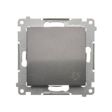 Ovládač zapínací ZVONEK, řazení 1/0, 16AX 250V,antracit mat, metalizované