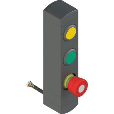 Ovládací jednotka BN 3 prvky (konfigurace A18) 1NO, IP65 PIZZATO BNAC3ZA18