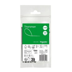 Stahovací páska, Thorsman, 100x2.5, černá, balení 100 ks SCHNEIDER IMT46402