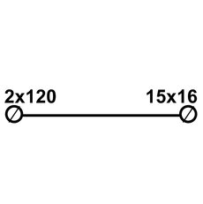 Distribuční blok DTB 2x120/15x16 šedý ELEKTRO BEČOV UB2120CK21