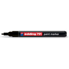 EDDING 791 černá Permanentní pero s kulatým hrotem 1-2mm/barva černá(EDDING 751)