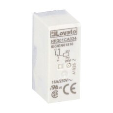 Lovato HR301CA024 Miniaturní relé 1 zap/vyp 16A 24VAC