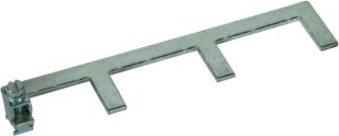 Zemnící propojovací hřeben 3-pólový 10 TE s připojovací svorkou do 25 mm2