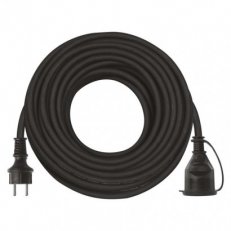 Venkovní prodlužovací kabel 25 m 1 zásuvka černý guma-neopren 230 V 2,5mm2