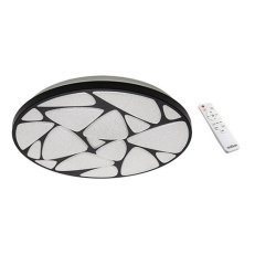 Plafoniera MINERAL SMD LED C 48W WW-CW IP44 černá IDEUS 03726