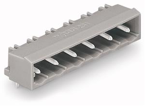 Konektor s pájecími piny THT, pájecí kontakt 1,0x1,0 mm, úhlové, šedá 3pól.