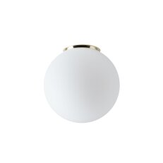 Přisazené svítidlo se skleněným stínidlem OSMONT STYX 3 10W IP65II E27 mosaz