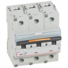 DX3 JISTIČ, 3 PÓLOVÝ, CHAR. C,80A 25KA LEGRAND 409788