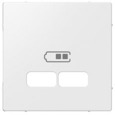 Merten Centrální deska pro 2xUSB, System M, Polar SCHNEIDER MTN4367-0319