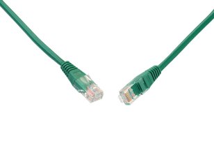 Patch kabel CAT5E UTP PVC 2m zelený non-snag-proof SOLARIX 28350209