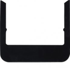 Designový rám pro KNX Touch Control 3,5, oblé hrany, sklo, černá BERKER 13192116