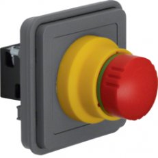 Stop tlačítko přístroj, IP55, W.1, šedá BERKER 44713512