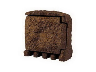 STONE 4Z zahradní elektro-kámen (4x zásuvka s přívodním kabelem) hnědá