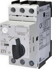 Motorový spouštěč MPE25-2,5 3p 100kA (230V) 1,6-2,5A Irm=30A ETI 004648007