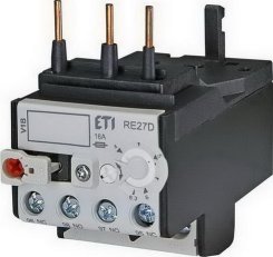 Nadproudové relé RE27D-6,3 1xNO+1xNC 4,0-6,3A pro CEM9-CEM25 ETI 004642407