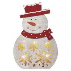 5LED XMAS  WOOD SNOWMAN 2AAA T WW