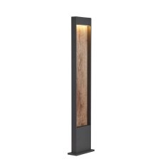 FLATT POLE 100 venkovní LED stojací svítidlo 3000K IP65 antracit/hnědá