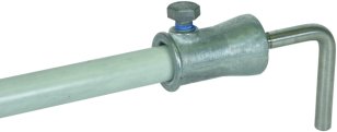 Upevňovací adaptér 90° nerez s objímkou odlitek Zn, D 16mm pro DEHNiso 106341