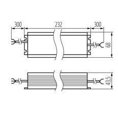 LED napaječ LC 200W 24V IP67 UNV, KANLUX 33424