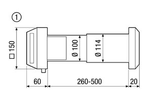 Maico 0152.0054 ALD 10 přívodní prvek