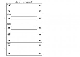 Konstrukce instalační 2-16, plastové panely SCHRACK CSIL129216