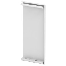 OBO GS-E90210RW Koncový díl, pro kanál Rapid 80, 90x210mm, čistě bílá Ocel