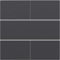 Středový kryt 4xbezpot.tlačítko 24V-ANTHRACITE NIKO 122-40050