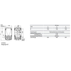 zásuvka nástěnná 5P, 63A/500V, 7h, IP67, bez průchodky, POWER TWIST PCE 135-7