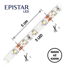 LED pásek 60LED/m 3528 IP20 4000-4300 K bílá 12V 30m FK TECHNICS 4738188-60