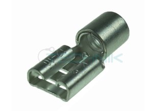 MOC 6-68 DC Mosazná objímka cínovaná, průřez 4-6mm2/6,3x0,8mm Double Crimp