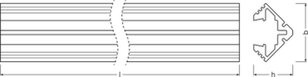 LEDVANCE Medium Profiles for LED Strips -PM03/E/19X19/10/2