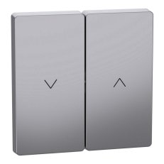 Kryt Merten D-Life pro žaluz.spínač/tlačítko Stainless Steel MTN3855-6036