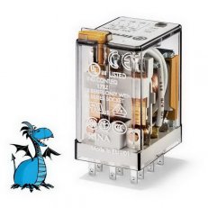 Miniaturní průmyslové relé, DIN, 3P/10A, 230V AC, MA FINDER 55.33.8.230.0010