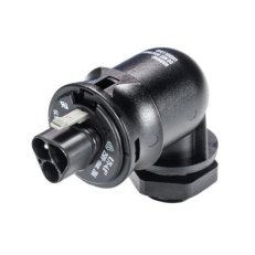 vidlice vestavná gesis RST, 3-pól, šroubové svorky, M20, úhlová 90°, černá