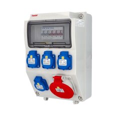 Zásuvková skříň ZSF40001000.0/3958 IP44 jištěná bez chrániče FAMATEL v575