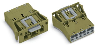 Zástrčka Snap-In 3pól. Kód. B světle zelená WAGO 770-773