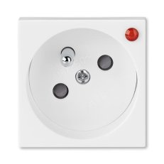 ABB 5595N-C02357 B Zásuvka 45x45,s ochraným před přepětím,s optickou signalizací