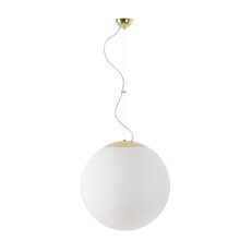 Závěsné svítidlo se skleněným stínidlem OSMONT ADRIA L4 23W IP40 E27 mosaz