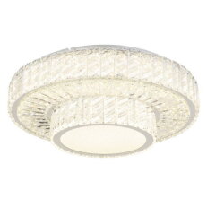 Stropní svítidlo GLOBO MUCKY chrom/křišťál LED 50W 230V, 633-3965lm, 2700-6000K