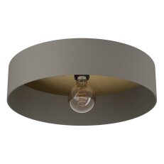 Stropní svítidlo DUAIA UMBRA šedá/dřevo/mosaz 1X40W IP20 EGLO 901745