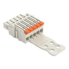 1vodičová pružinová svorkovnice, Páčka, Push-in CAGE CLAMP, Světle šedá